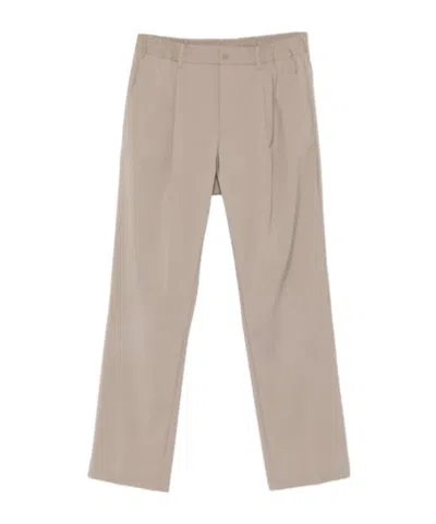 Herno Elasticated Pleated Trousers In Pink