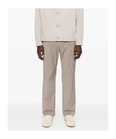 Herno Elasticated Pleated Trousers In Pink