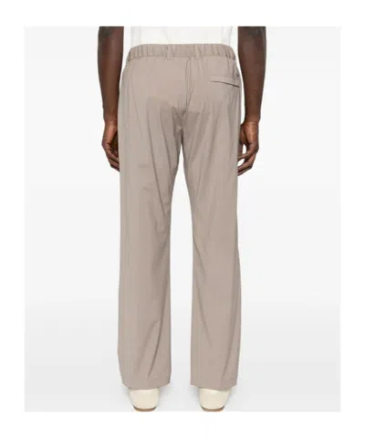 Herno Elasticated Pleated Trousers In Pink