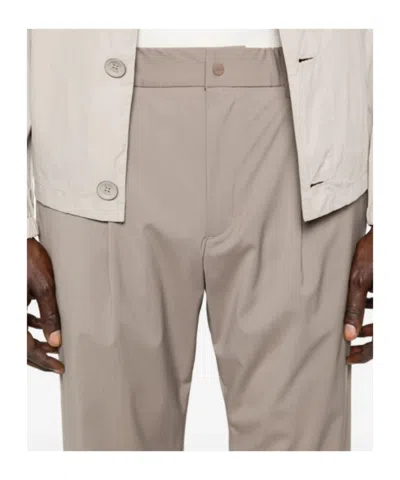 Herno Elasticated Pleated Trousers In Pink