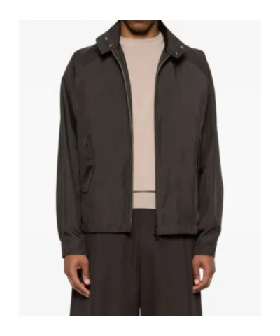Herno Zip Jacket In Brown