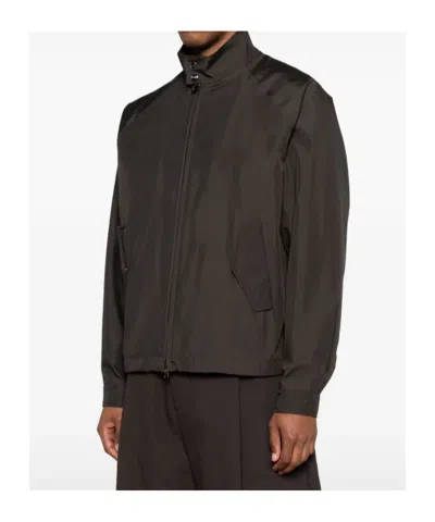 Herno Zip Jacket In Brown