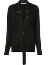 GIVENCHY buckle trim cardigan,DRYCLEANONLY