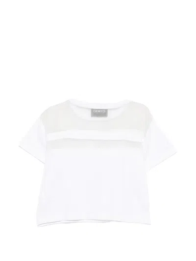 Iceberg Sheer-panel T-shirt In White