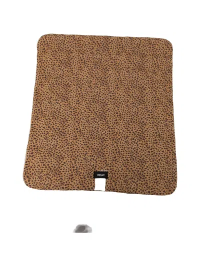 Versace Leopard-print Blanket In White