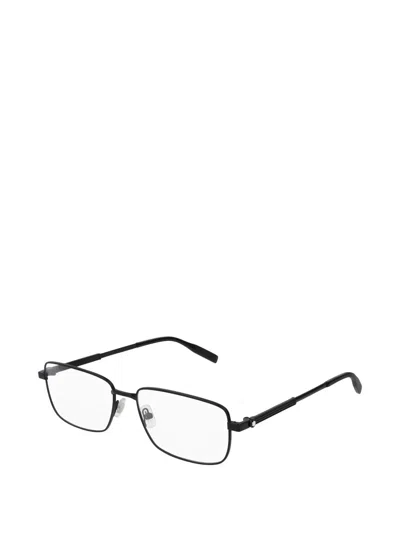 Montblanc Rectangle-frame Glasses In Black