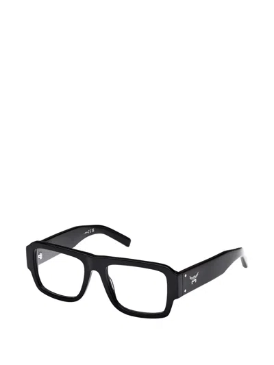Mcm Square-frame Glasses In Black