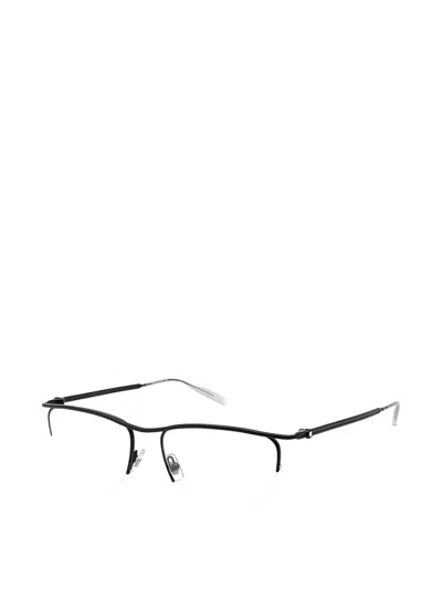 Montblanc Square-frame Half-rim Glasses In Multi