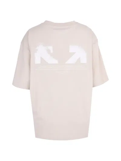 Off-white Half Arrow-print T-shirt In Neutral