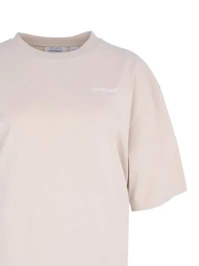 Off-white Half Arrow-print T-shirt In Neutral