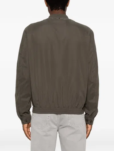 Montecore Zip-up Bomber Jacket In Brown