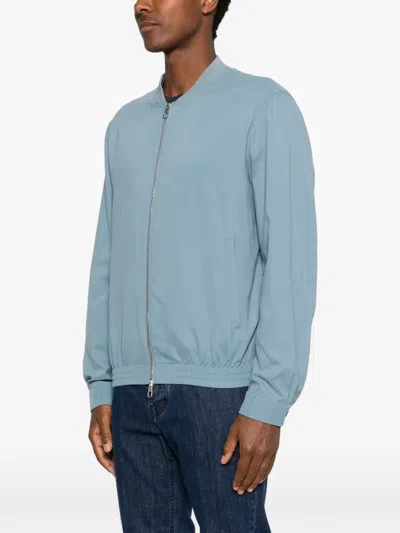 Montecore Zip-up Bomber Jacket In Blue