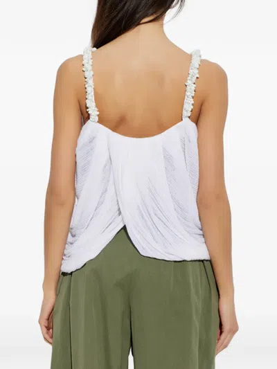 Balmain Bead-embellished Blouse In White