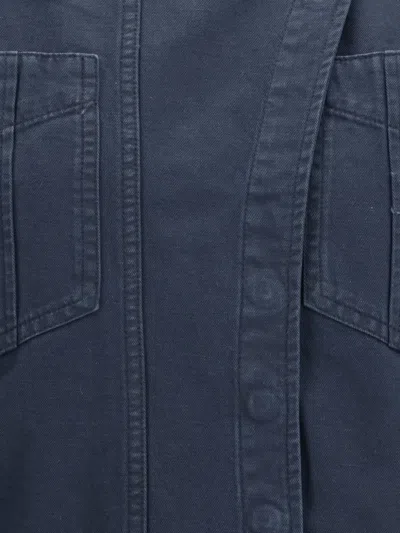 Isabel Marant Étoile Nouria Asymmetric Button-fastening Mini Dress In Black