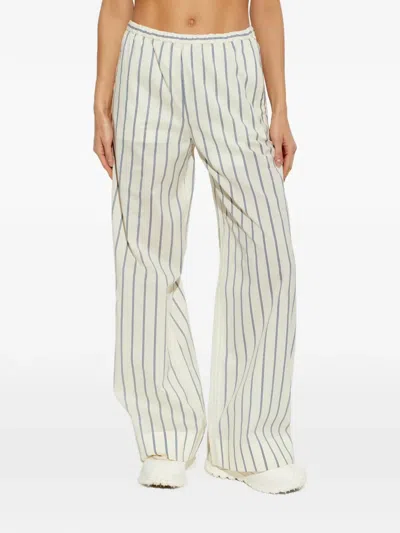 Moncler Stripe Pull-on Cotton Pants In Multi
