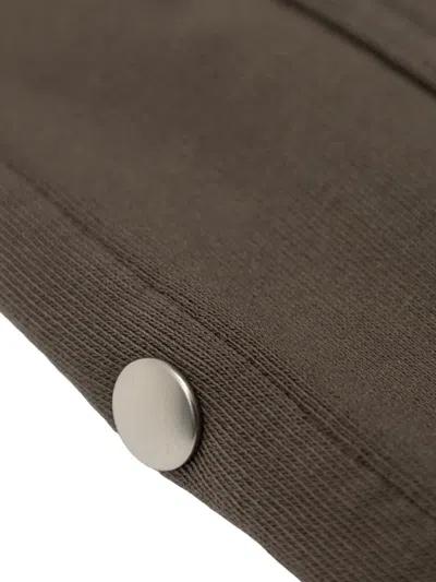 Rick Owens Press-stud Drawstring Shorts In Brown