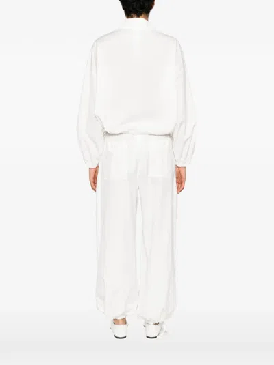 Weekend Max Mara Flap-pocket Button-up Jacket In White