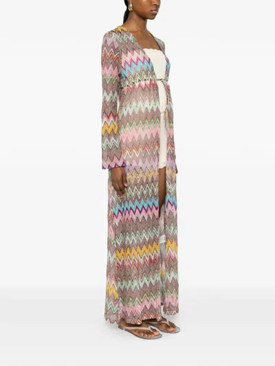 Missoni Zigzag-pattern V-neck Cover-up In Multi