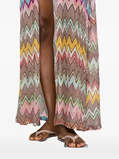 Missoni Zigzag-pattern V-neck Cover-up In Multi