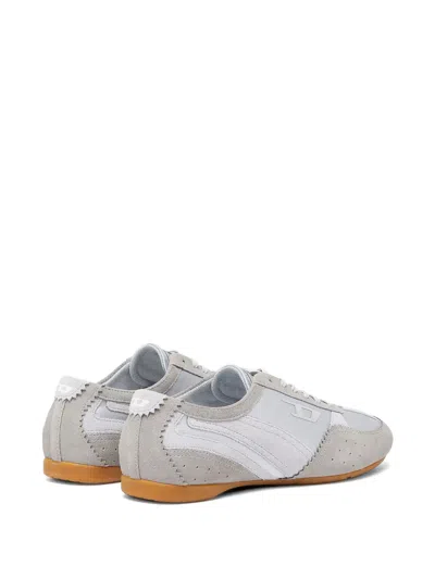Diesel Blue D-mile-flat Sneakers In White