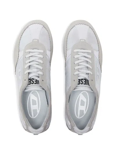 Diesel Blue D-mile-flat Sneakers In White