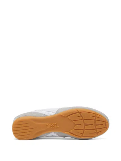 Diesel Blue D-mile-flat Sneakers In White