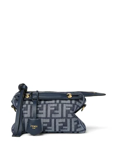 Fendi Soft Mini Shoulder Bag Top Handle Strap In Blue
