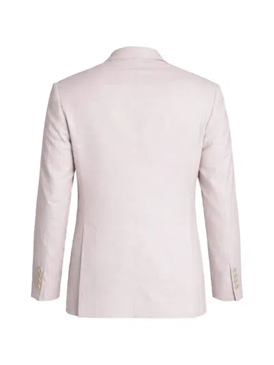 Lardini Double-breasted Peak-lapel Blazer In Neutral
