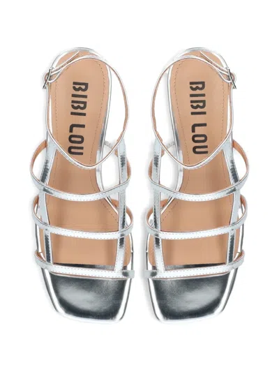 Bibi Lou Multi-strap Sandals In Silver