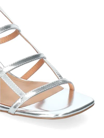 Bibi Lou Multi-strap Sandals In Silver