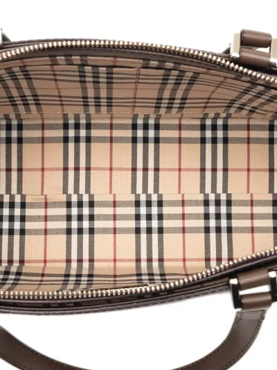 Pre-owned Burberry 2000-2017 Leather Handbag In Brown