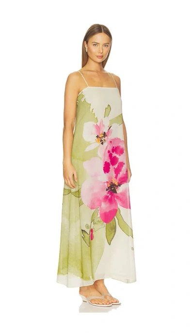 Especia Java Tropical Long Dress In Multi