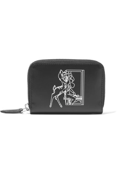 Givenchy Bambi Mini Leather Zip Wallet In Na
