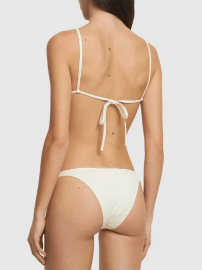 St Agni Triangle Bikini Top In White