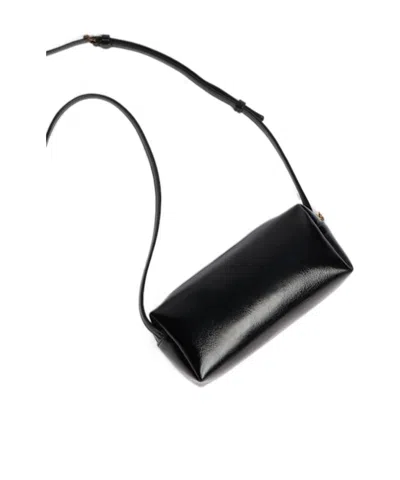 Khaite Kye Mini Calfskin Leather Crossbody Bag In Black