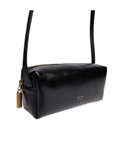 Khaite Kye Mini Calfskin Leather Crossbody Bag In Black