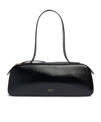Khaite Hold All String Small Square Bauletto Shoulder Bag Shoulder Bags Black In Black