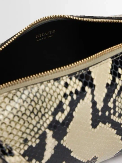 Khaite Kye Micro Snake-effect Leather Shoulder Bag In Nude