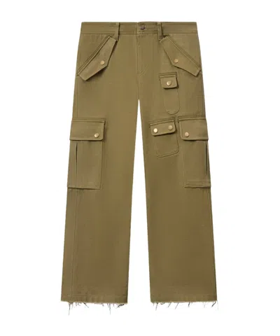 Isabel Marant Womens Khaki Josine Cargo-pocket Cotton Trousers In Green