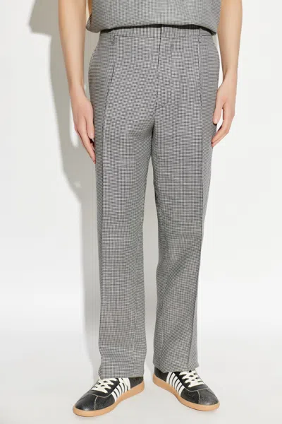 Dsquared2 Houndstooth Tailored Pants In Gray