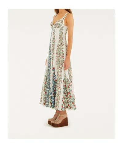 Farm Rio Off-white Fruit Beauty Lenzing Ecovero Euroflax Maxi Dress In Multi