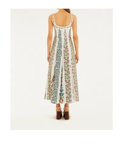 Farm Rio Off-white Fruit Beauty Lenzing Ecovero Euroflax Maxi Dress In Multi
