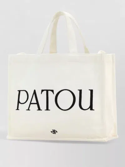 Patou -inspired Cotton Mini Bag With Decorative Trim