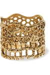 AURELIE BIDERMANN Lace gold-plated ring