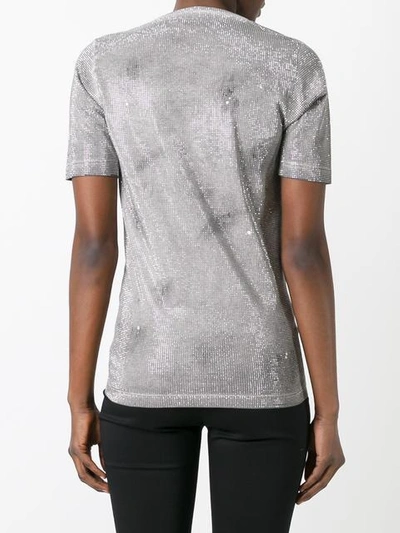 Shop Dsquared2 - Microstud Accent T In Grey
