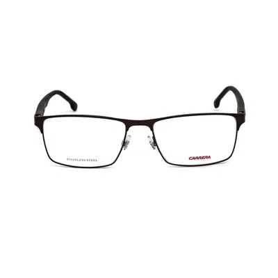 Carrera Rectangular Metal Eyeglasses For Men In White