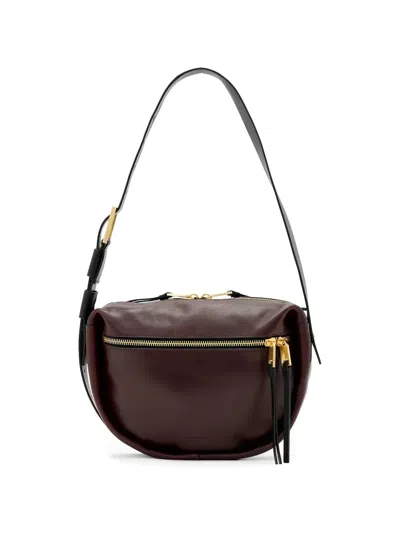 Allsaints Medium Buckle-strap Shoulder Bag In Pattern