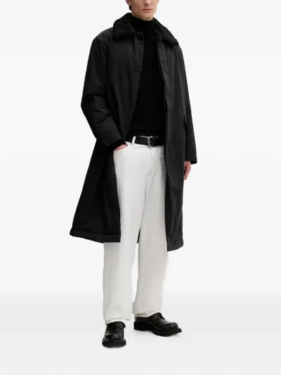 Allsaints Flap-pocket Coat In Black