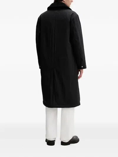 Allsaints Flap-pocket Coat In Black