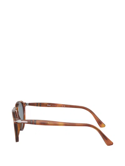 Persol Round Frame Sunglasses In Brown
